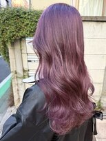 ジーナ(XENA) ロングヘア×ボルドーカラー(渋谷)