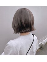 ヘアサロン エフ 渋谷(F)&nbsp;#ミニボブ#グレージュ#外ハネ#イルミナカラー