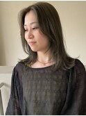 石橋/オリーブグレージュ/ケアブリーチ/髪質改善トリートメント