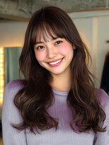 ロティー(loty)&nbsp;レイヤー 顔周りカット 前髪 オリーブグレー 暗髪 20代30代