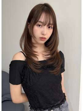 レミエ ダイカンヤマ(lemiie) 冬の大きめワンカールハイレイヤー 艶ブラウンカラー