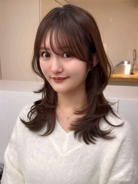 アビー(ABBEY3) 顔まわり顔周り前髪カットミディアムレイヤーロングレイヤー