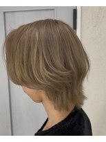 アンクス(anx)&nbsp;センターウルフ　ミルクティーベージュ