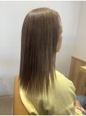 激しくない白髪ぼかしハイライト