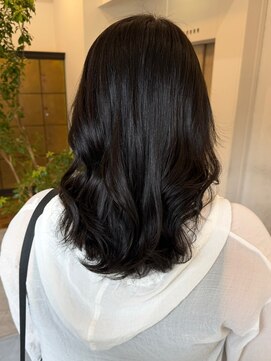 ヘアーアイスカルテット(HAIR ICI QUARTET) 透明感グレージュ×小顔レイヤー/ブリーチなしカラー/夏カラー