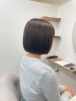 シアアルン 新小岩店(SHEER alun)&nbsp;◆ 【夏の艶髪】まろやかチョコブラウンまとまるボブ【新小岩】