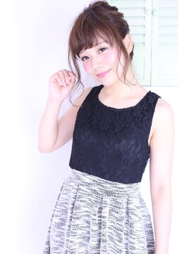 フロール(florun) 【アレンジ】お呼ばれヘアセット　編み込み×くるりんぱ