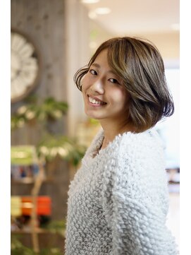 ソファ ヘア 仙台(Sofa) 《ナチュラル♪》インナーカラーボブ♪