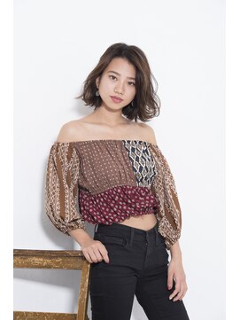 カリン 横浜店(carin) 【carin横浜】＊艶髪ワンレンカール＊【マロンベージュ】