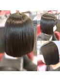 縮毛ワンカールボブ