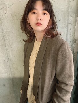 クラフト ヘア デザイン(CRAFT HAIR DESIGN) くびれレイヤーウルフミディ / インナーハイライト