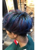 メンズマッシュユニコーンカラー