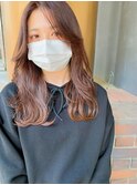 春のピンクブラウン
