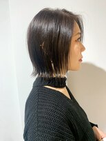 ナルヘアー 越谷(Nalu hair) 外ハネボブ×ラベンダーアッシュ