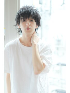 クシュ 所沢西口プロぺ通り(kusyu... ) 束感波巻きハイライトマッシュパーマウルフアースカラー所沢