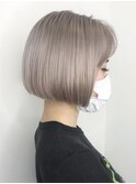 ミルクティーベージュ/ダブルカラー/ケアブリーチ/髪質改善/駅南