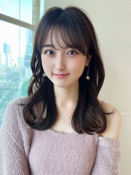 アフロート ディル(AFLOAT D'L) ☆小顔面長丸顔オルチャンヨシンモリミディアム前髪ありなし