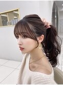 レイヤーカット小顔顔まわり