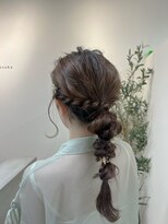 ユニ 江坂(Uni.)&nbsp;編みおろしアレンジ　二次会セット　パーティーセット