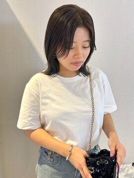 アム(amu) ぷつっとボブ/かき上げバング/かき上げ前髪/顔まわりカット