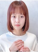 Say.黒髪ボブルフネビージュ小顔ワンレンぱっつん前髪ミニボブ