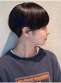 刈り上げマッシュ ベリーショート 黒髪ショート ツーブロック