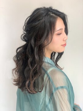 プレフル(playfull) レイヤーカットボブウルフカットフェミニンロング着物ヘアセット