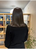 ダブルカラーで寒色beige