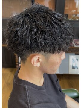 ダスティ穂高店 メンズパーマ_波巻きパーマ_メンズカット