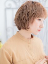 エイトサロン 八潮(8salon)&nbsp;八潮/髪質改善/前髪パーマ☆アプリコットオレンジ!ショートボブl