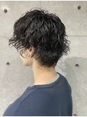 メンズミディアムパーマ