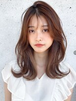 アグノス 青山(Agnos) 薄めバング斜めバング似合わせカットハイライトカラー前髪