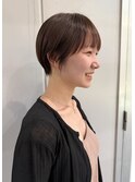 マッシュショート　髪質改善カラー