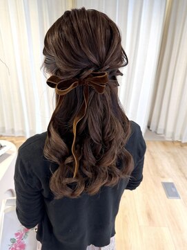 艶×ルーズ ハーフアップ