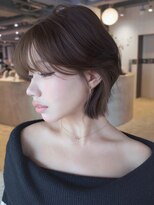 アイティー バイ アルバム 浦和店(IT by ALBUM) ショート顔周りレイヤー前髪カットココアベージュ_F31317