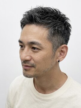 ヨシザワインク バンダイ(YOSHIZAWA Inc. BANDAI) メンズ40代清潔感髪型メンズ爽やか髪型メンズショート白髪メンズ