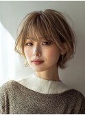 ハイトーン大人ショートボブ40代50代60代