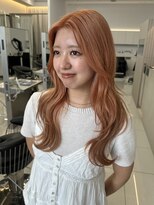 ザザ ZA/ZA 茗荷谷&nbsp;ブリーチ1回で叶う◎ピーチベージュ×顔周りレイヤー