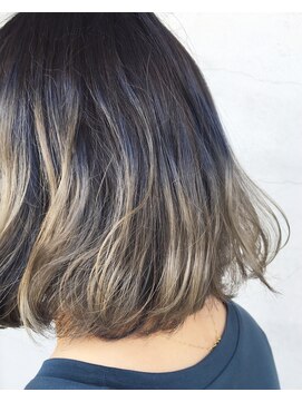 グローリープラス(Glory+plus) ブルー×ベージュ グラデーションカラー