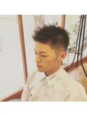 エッジを効かせた短髪NATURALボウズ