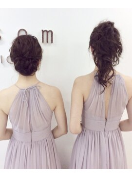 ブロッサム ヘアデザイン(blossom) バニーテールとアップ