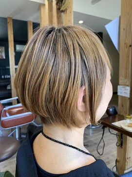 チーゴ(Hair&Spa CHEEGO) 大人ガーリーマニッシュショート/ハイライト☆20代30代40代