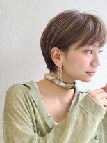 グロウミドル(GROW middle)&nbsp;マロンベージュのナチュラルな大人可愛いショート　野村恵子