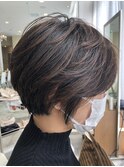 ショートボブ【20代/30代/40/パーマ/ハイライト】H