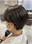 ショートボブ×韓国風マッシュ