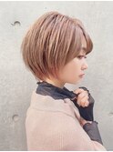 丸みショート×髪質改善