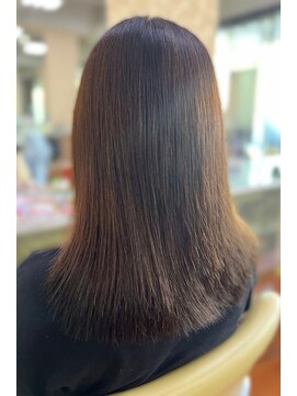 アークスヘアー 20代30代40代髪質改善カラーアッシュベージュ艶感ストレート