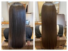 《乾かすだけでまとまる圧倒的ツヤ感！》美髪髪質改善チャージ　￥13000～