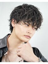 オーシャントーキョー ウエスト 心斎橋(OCEAN TOKYO WEST) メンズスパイラルパーマ波巻きツーブロック