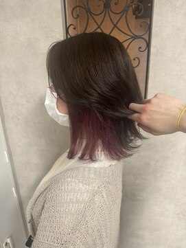 ルノン シェリー(LUNON cheliy) インナーカラー/ワインレッド/ダブルカラー